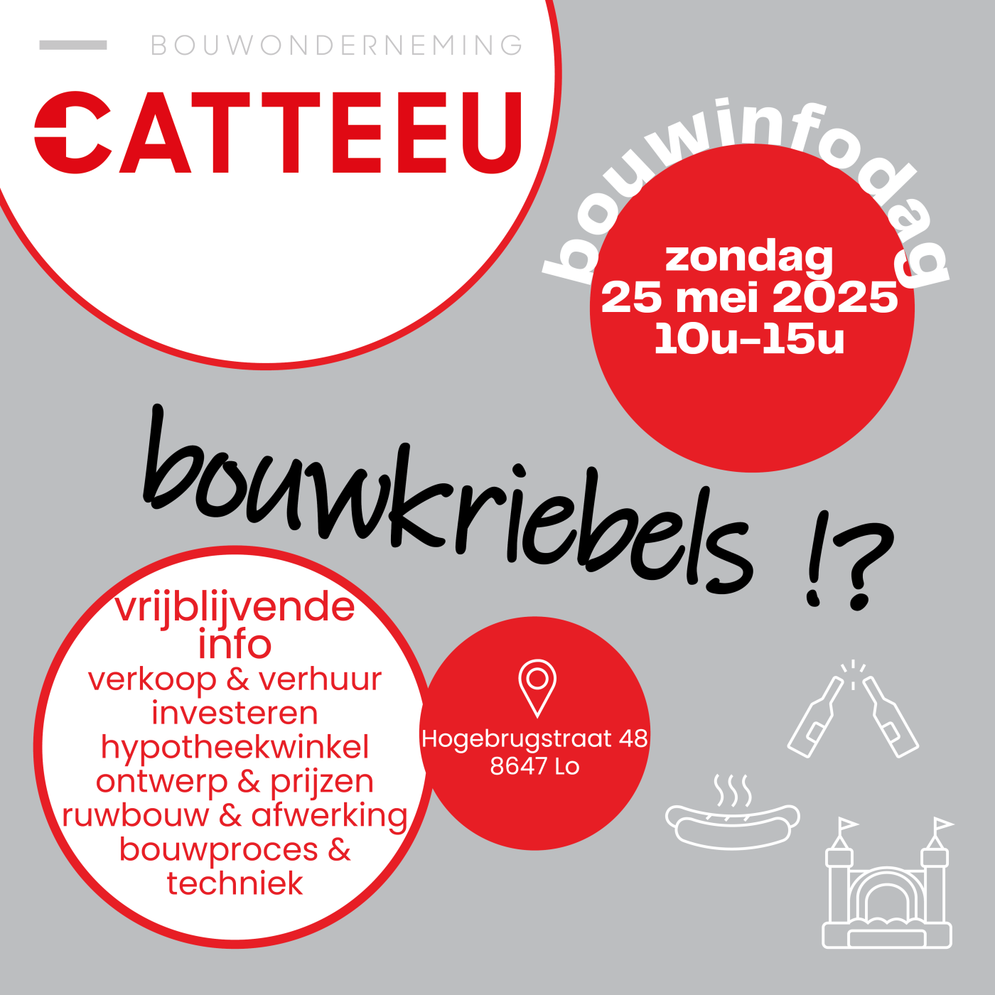 bouwkriebels bouwinfodag zondag 25 mei bouwonderneming Catteeu Lo
