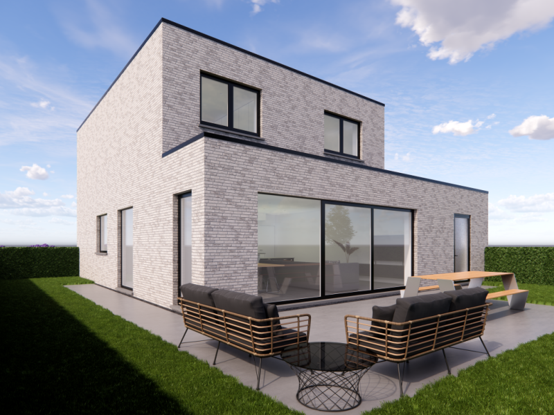 moderne woning met carport laten ontwerpen en bouwen