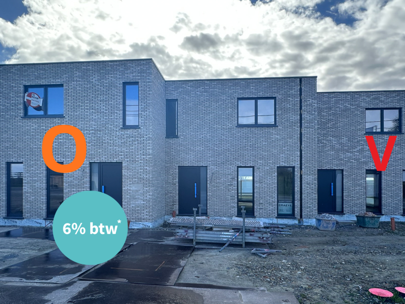nieuwbouwwoningen te koop Woesten prijslijst 6% btw