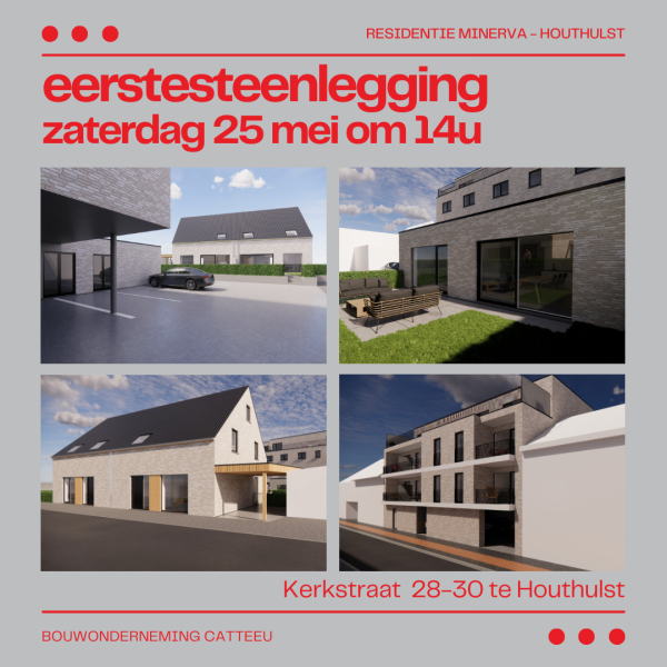 eerstesteenlegging residentie Minerva Houthulst 