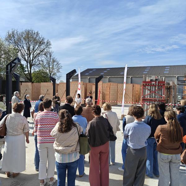 eerstesteenlegging buurthuis Cassiers Vladslo