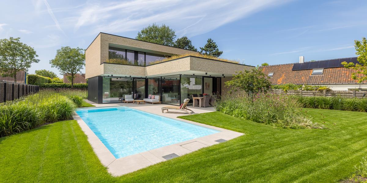 moderne villa met zwembad Sint Idesbald Koksijde 