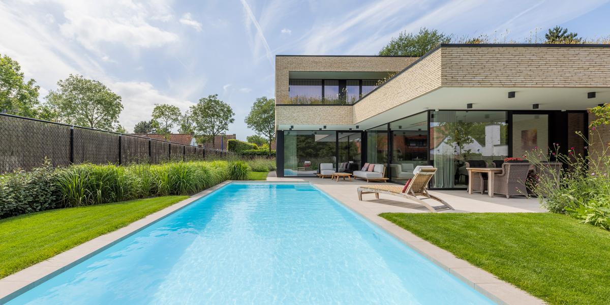 moderne villa met zwembad Sint Idesbald Koksijde 