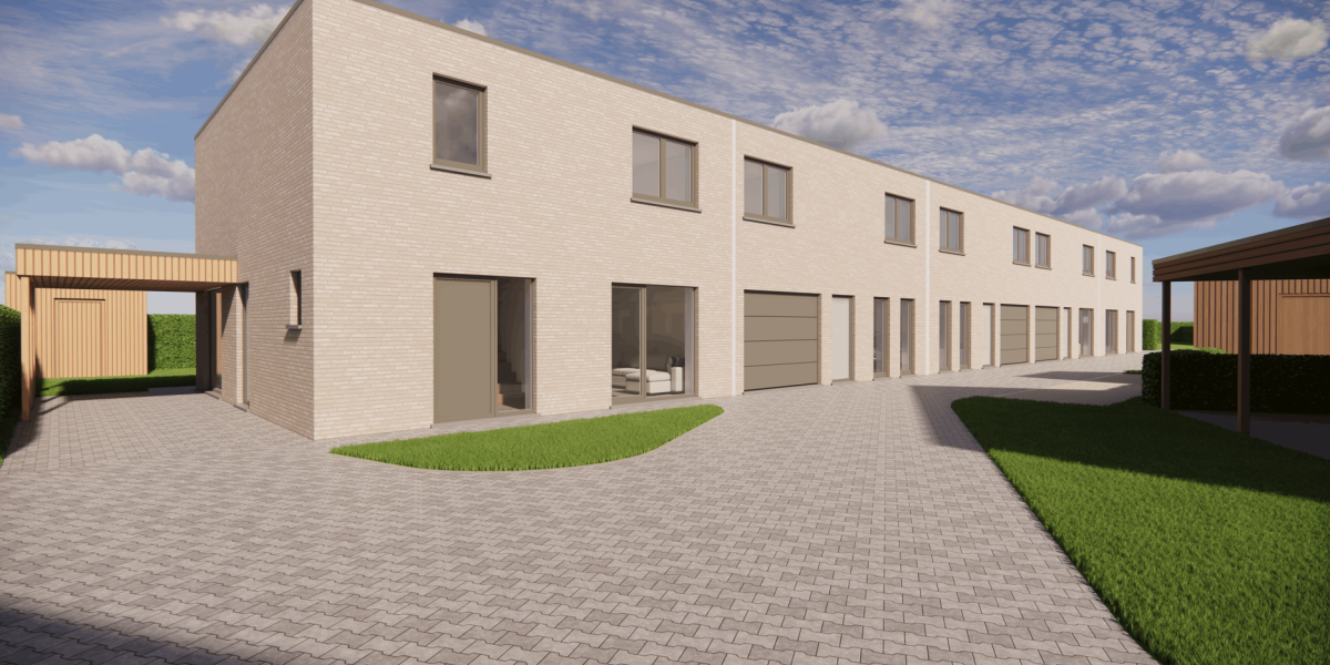 nieuwbouw rijwoning met garage poperinge
