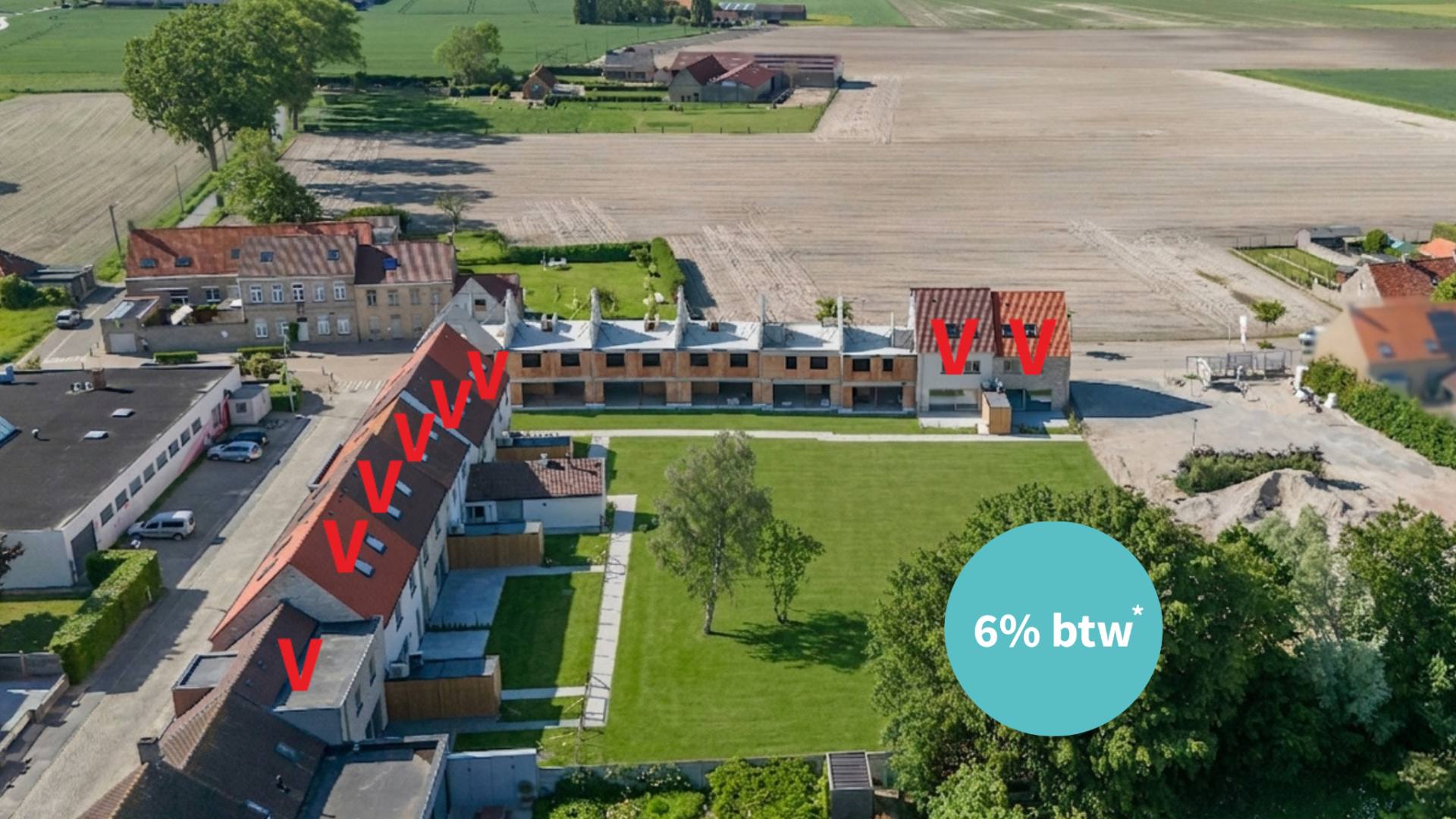 Catteeu De Lelie Beauvoorde Veurne te koop nieuwbouwwoning 6% BTW 