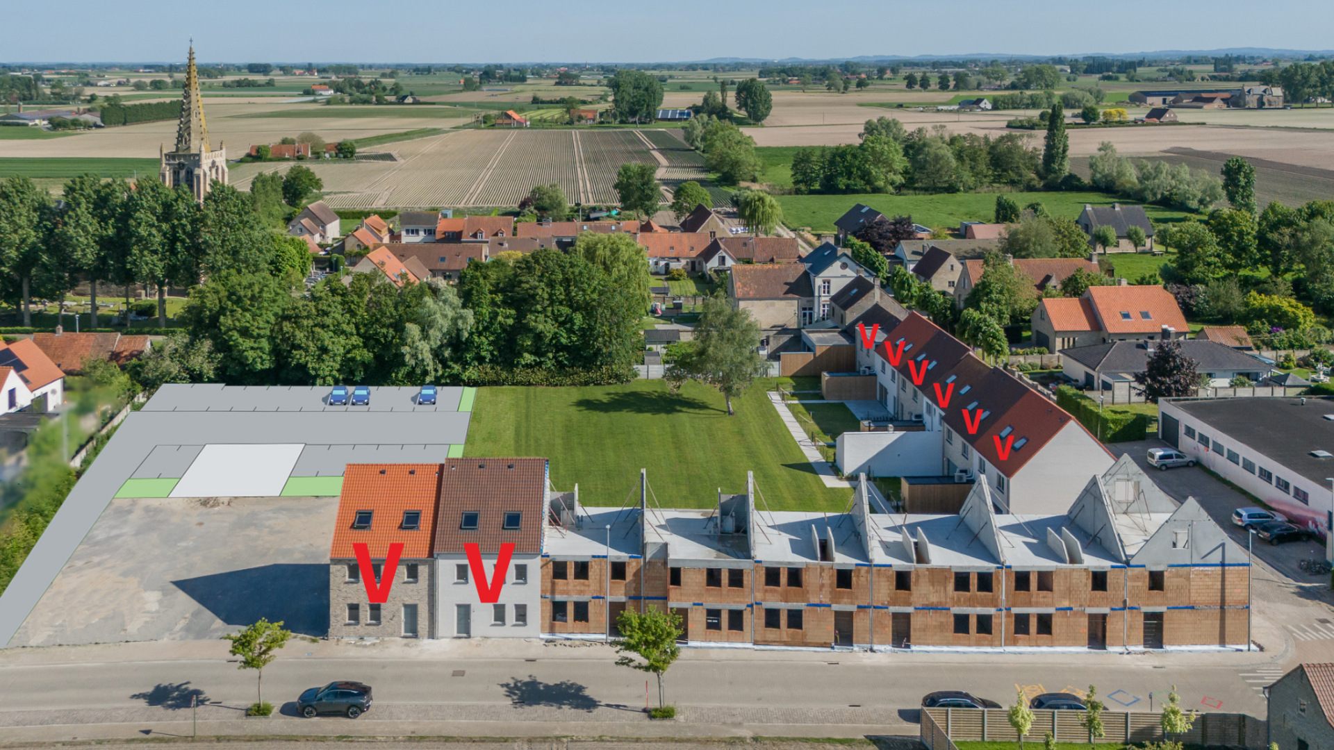 Catteeu De Lelie Beauvoorde Veurne te koop nieuwbouwwoning 6% BTW 