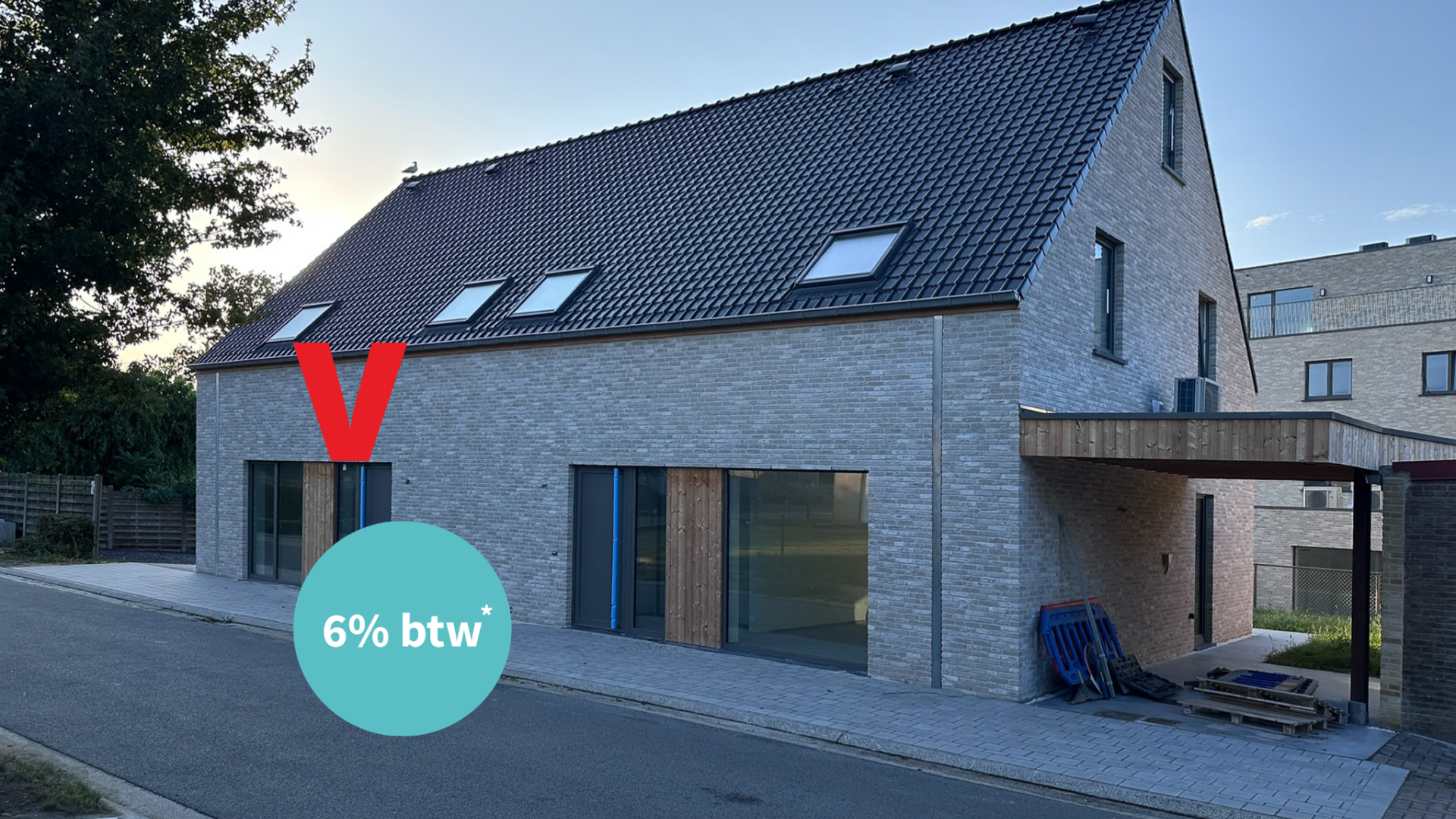 nieuwbouwwoningen Houthulst te koop 6% btw