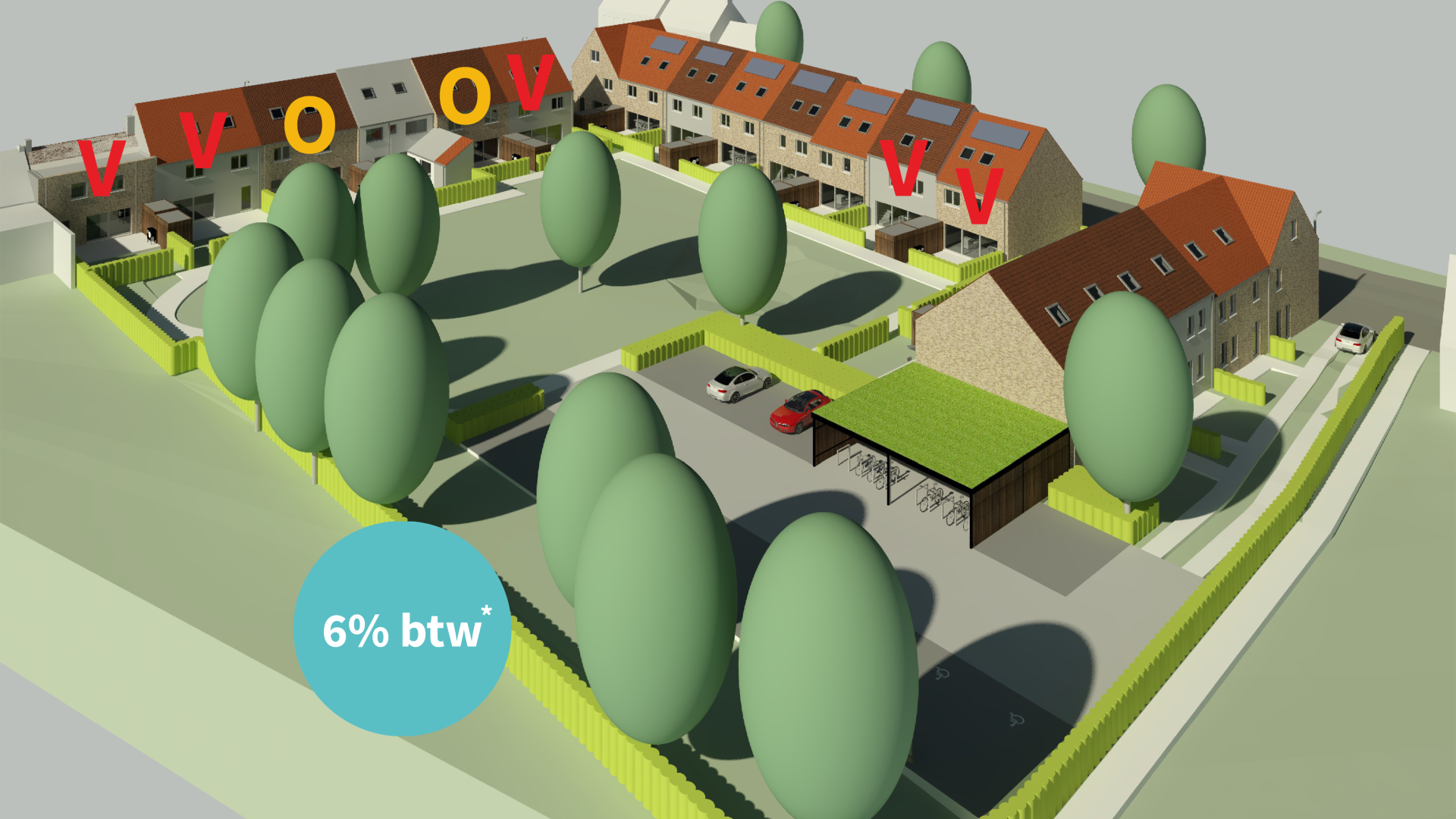 Catteeu De Lelie Beauvoorde Veurne te koop nieuwbouwwoning 6% BTW