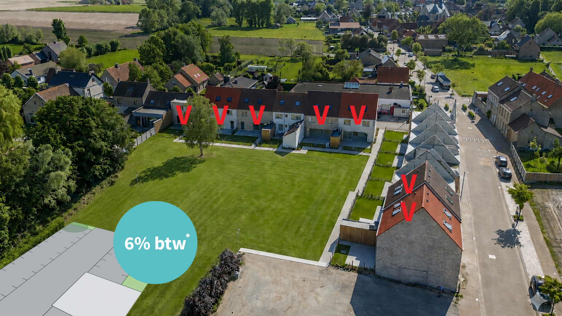 Catteeu De Lelie Beauvoorde Veurne te koop nieuwbouwwoning 6% BTW