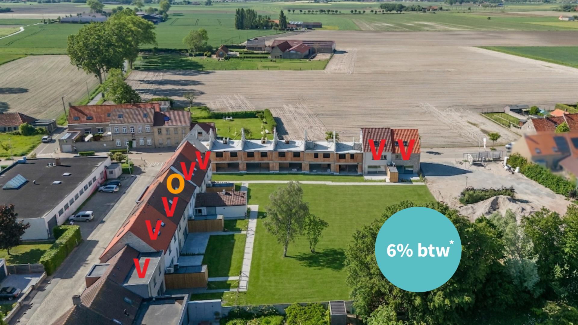 Catteeu De Lelie Beauvoorde Veurne te koop nieuwbouwwoning 6% BTW
