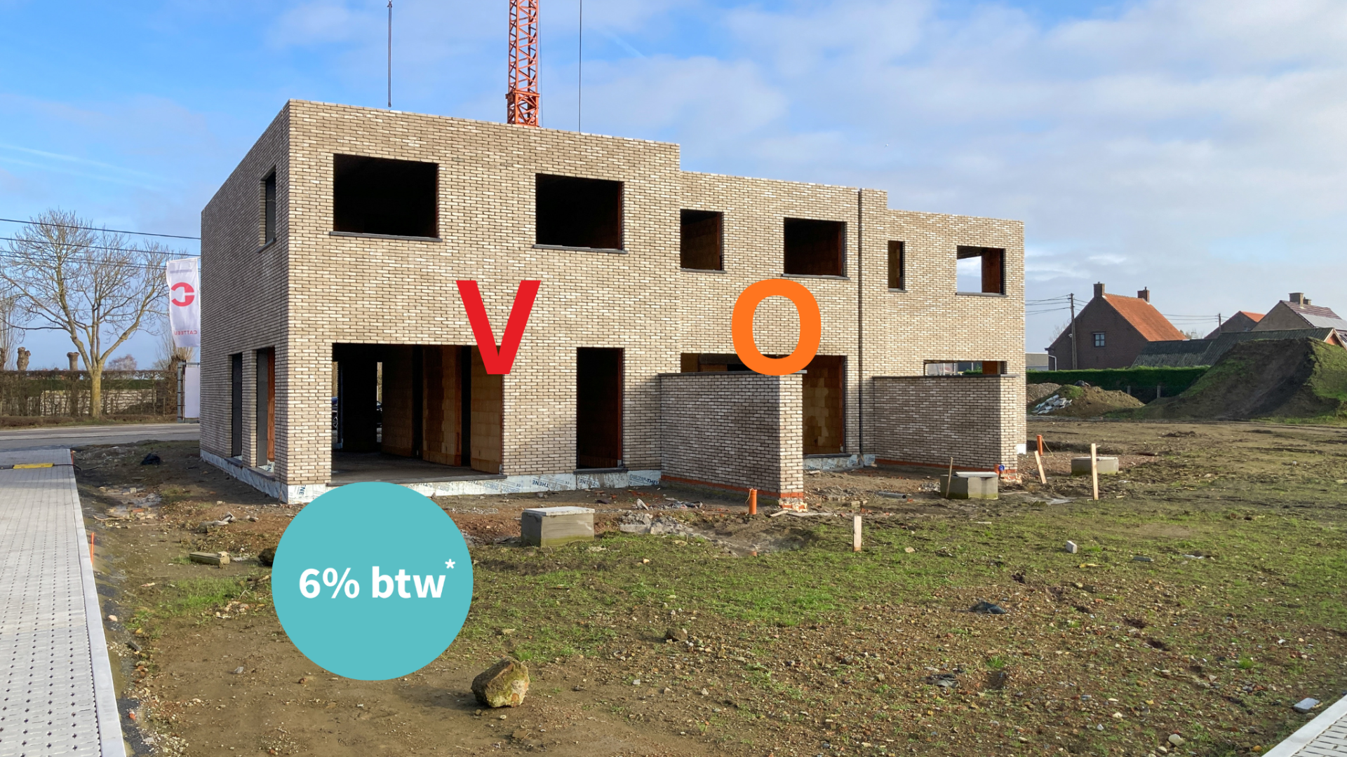 nieuwbouw Woesten te koop 6% btw