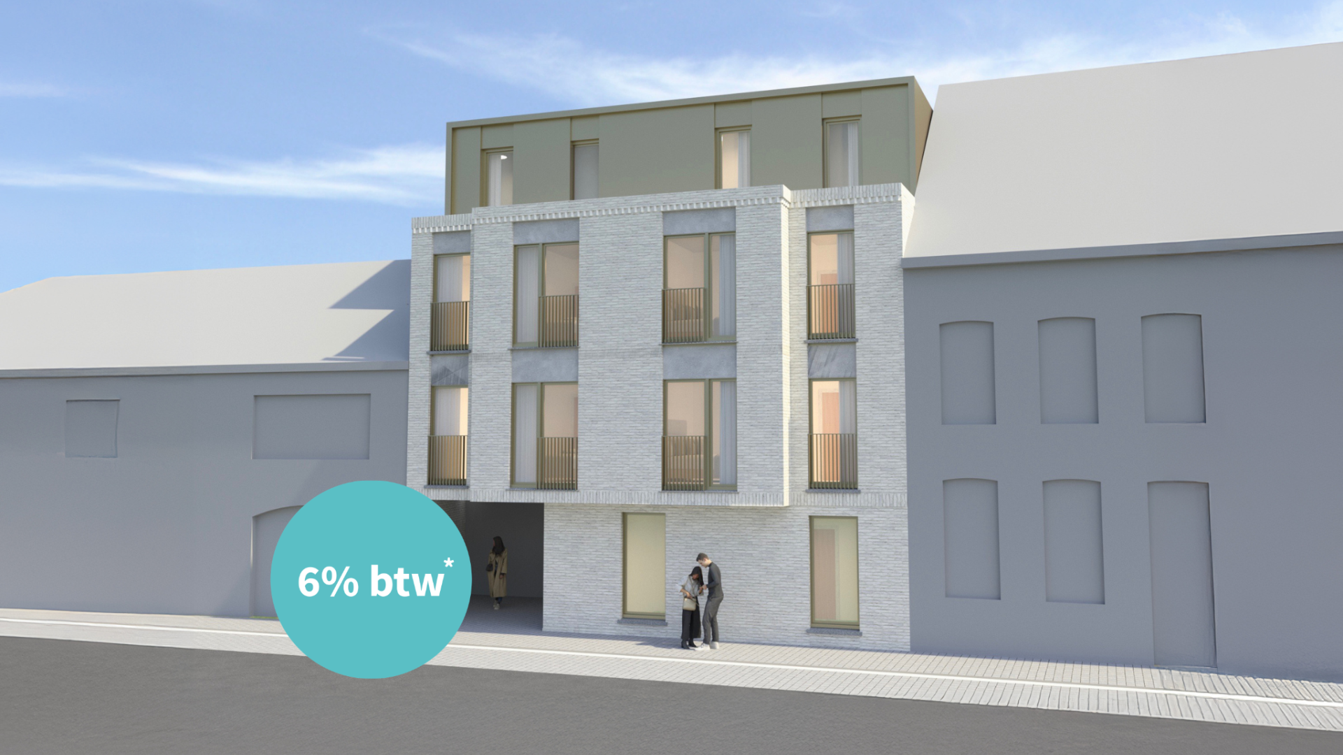 residentie Bruggehof Poperinge nieuwbouw appartement Bruggestraat 