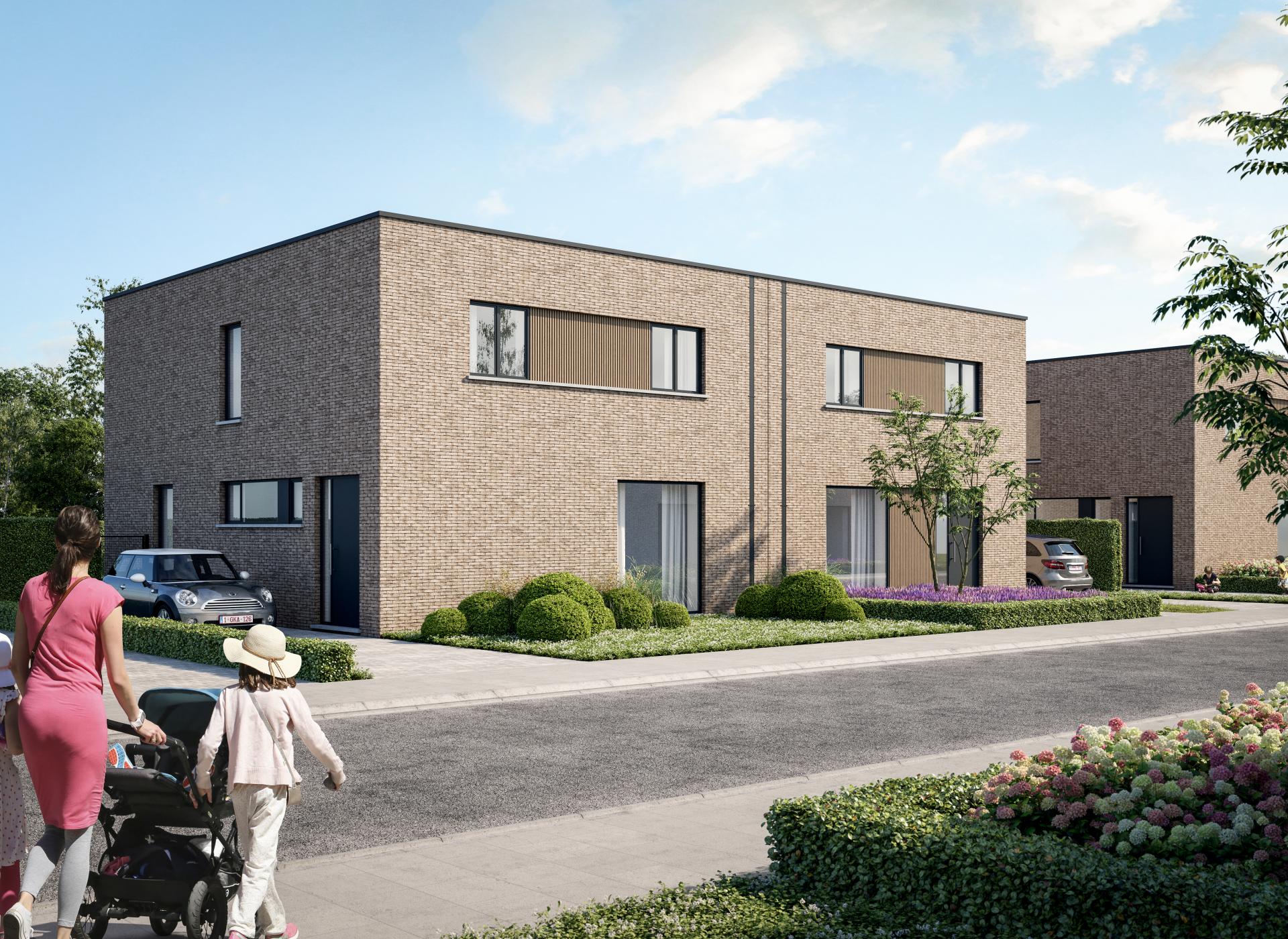 ontwerp moderne koppelwoning