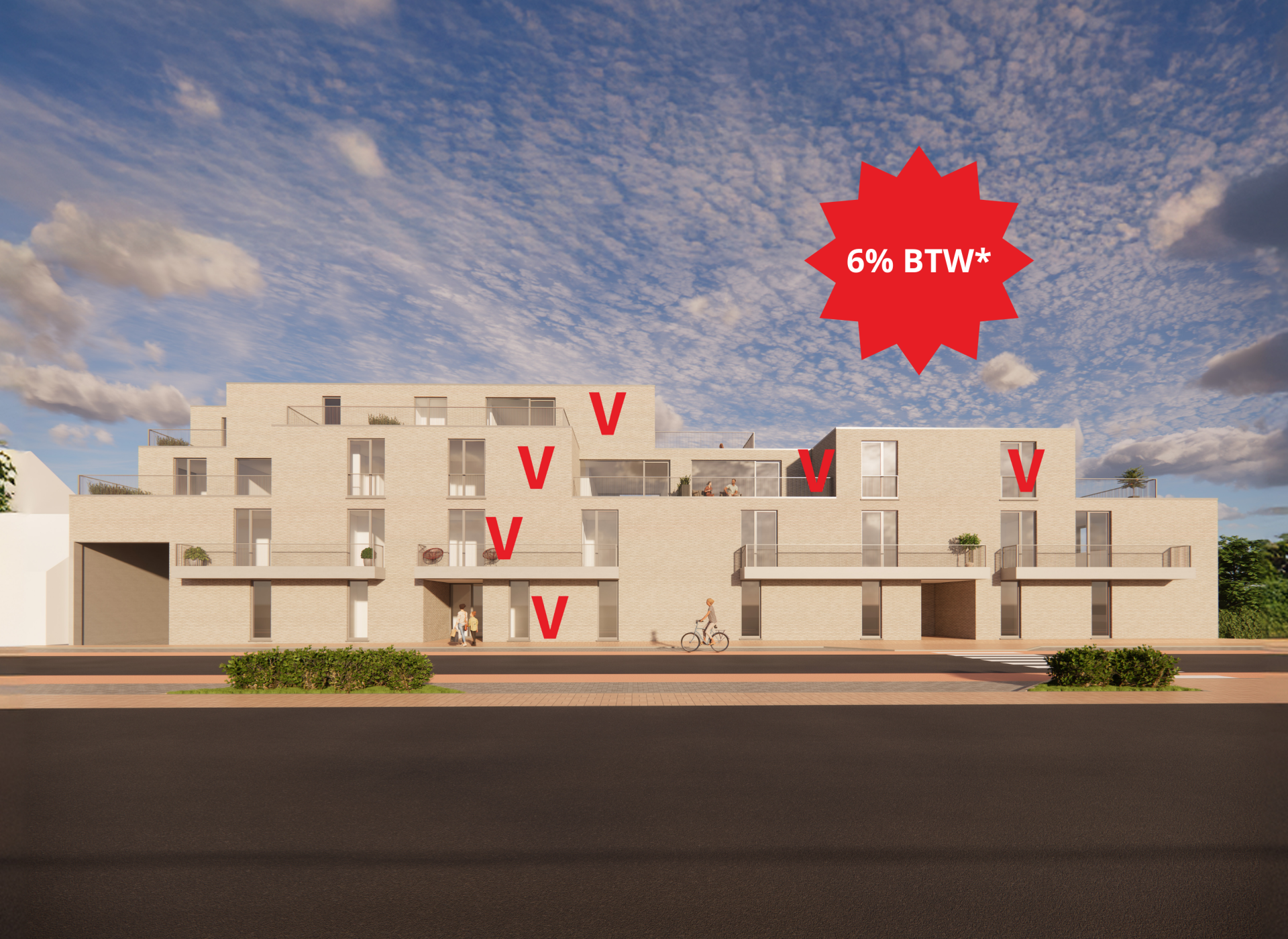 residentie Zaeyers nieuwbouwappartementen centrum Veurne
