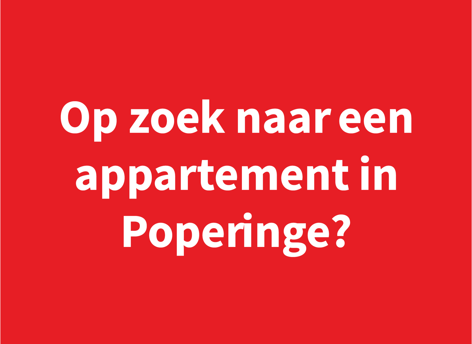 Parkzicht III te koop Poperinge Veurnestraat appartement