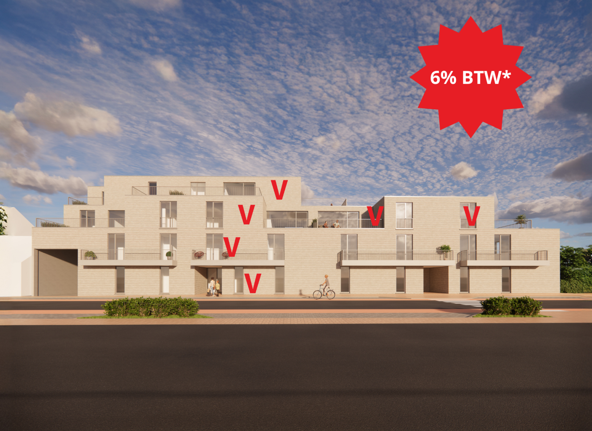 residentie Zaeyers nieuwbouwappartementen centrum Veurne