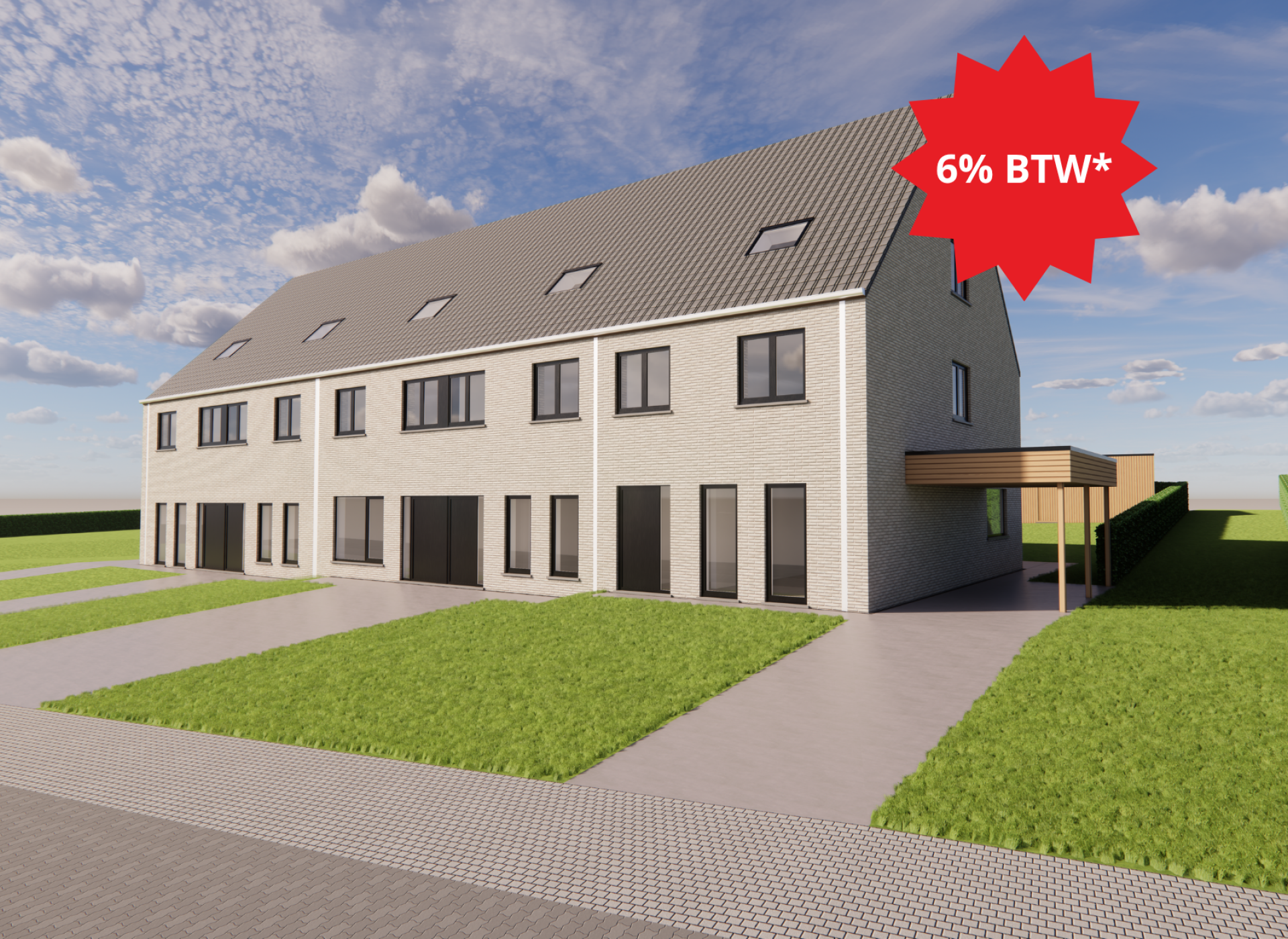 Catteeu te koop Reningelst Baljuwstraat nieuwbouwwoning
