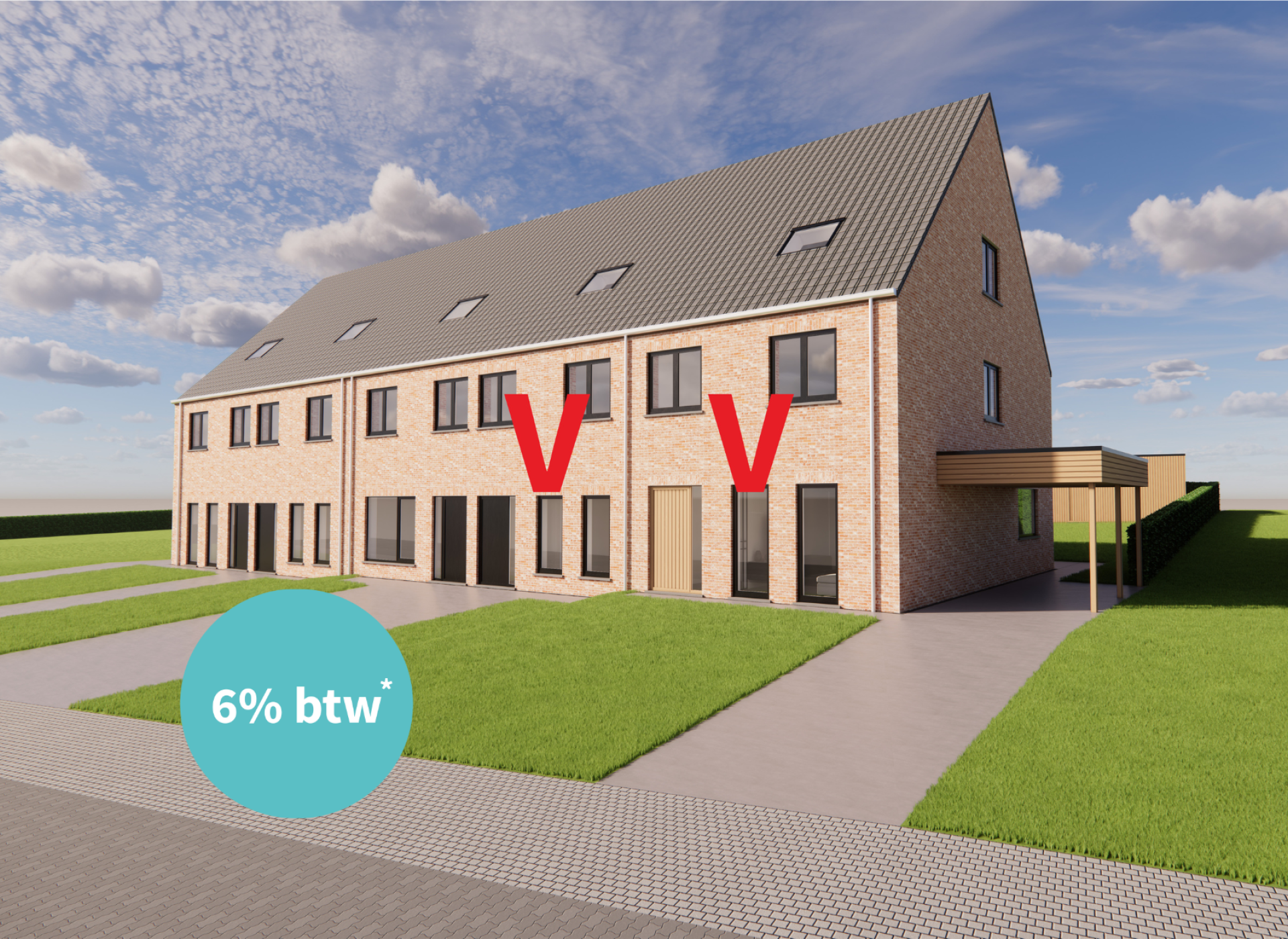 Catteeu te koop Reningelst Baljuwstraat nieuwbouwwoning