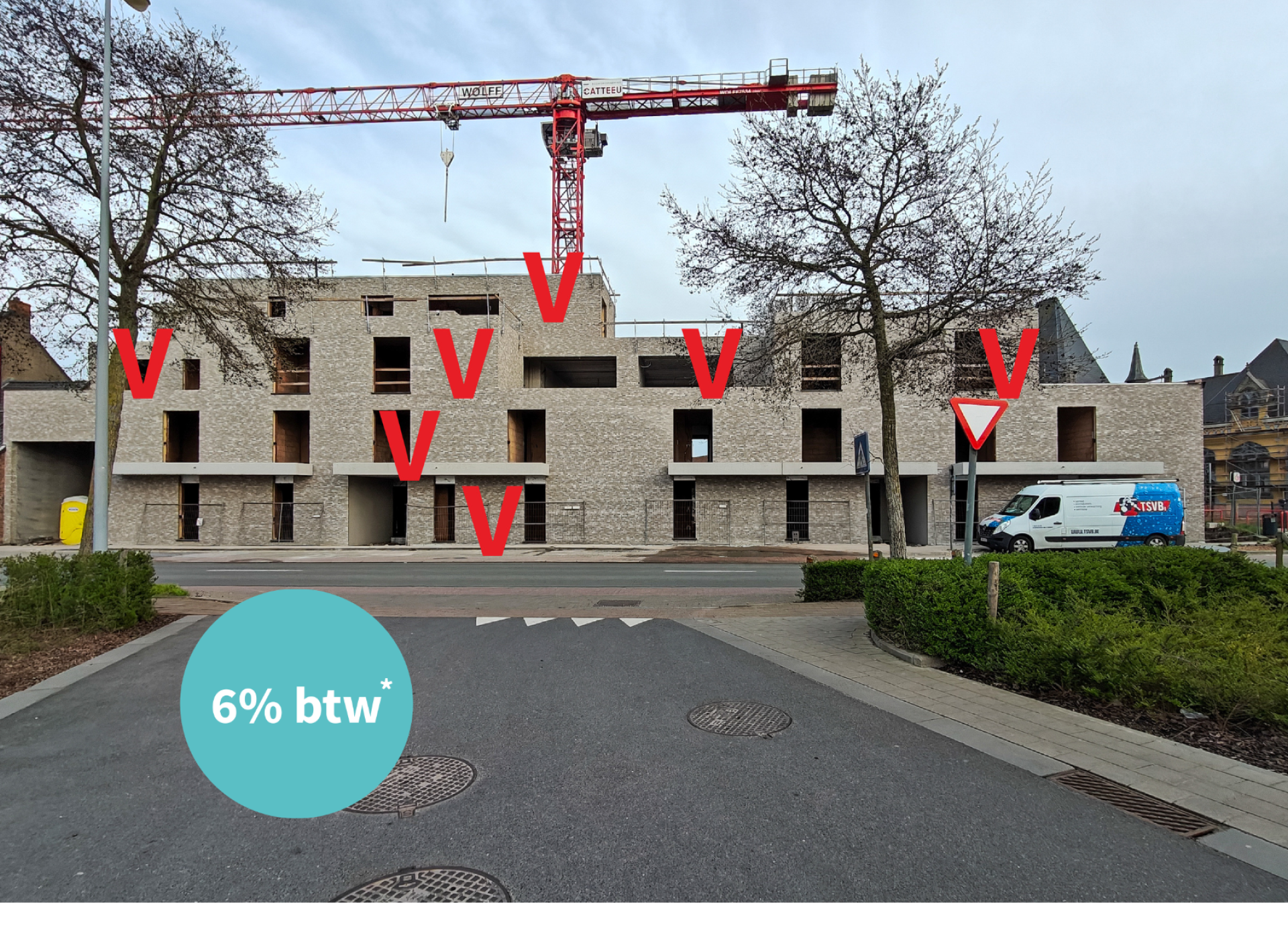 residentie Zaeyers Veurne appartementen Brugsesteenweg te koop