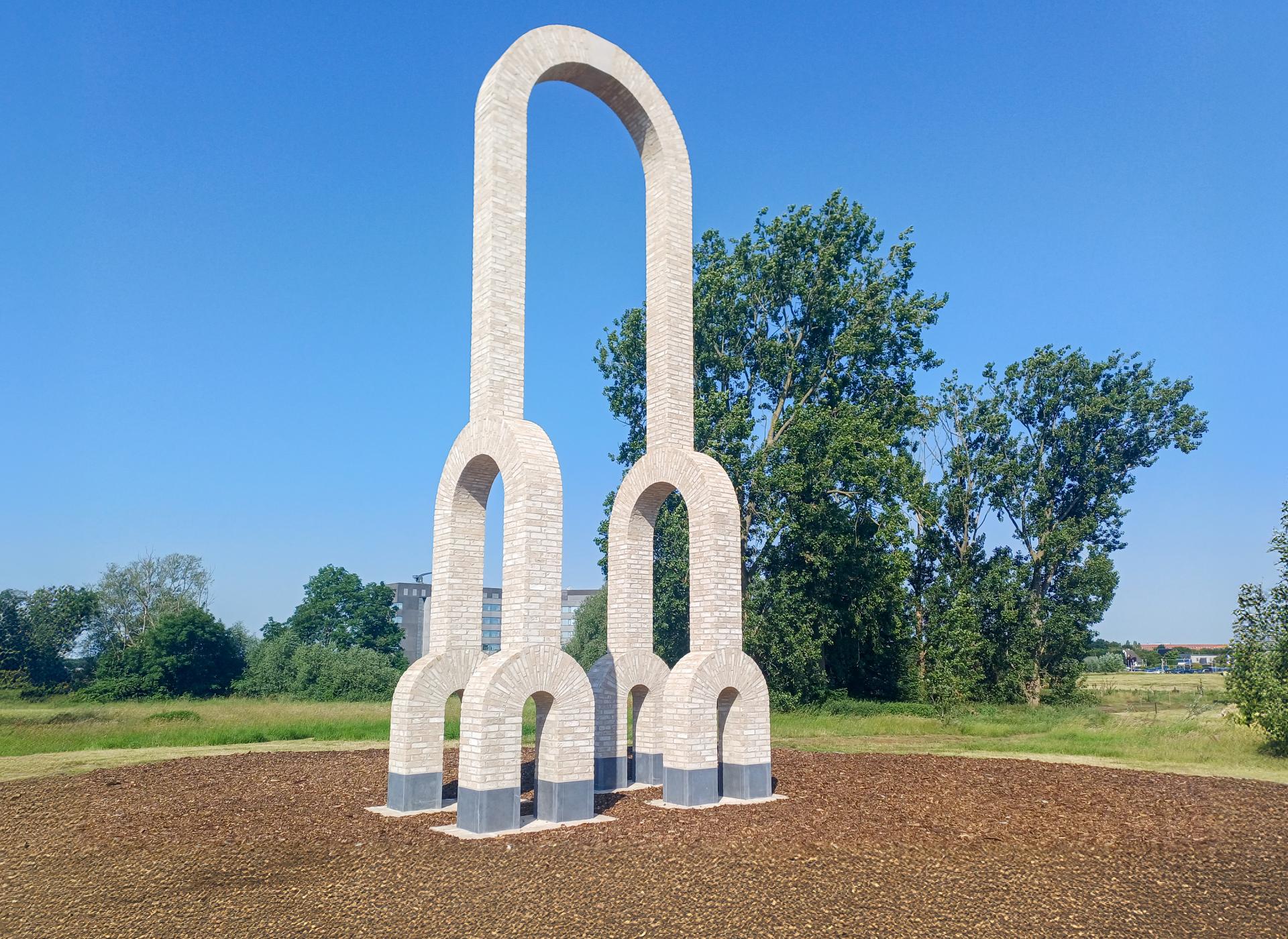 poort Hooge Siecken Ieper nieuw park kunstwerk