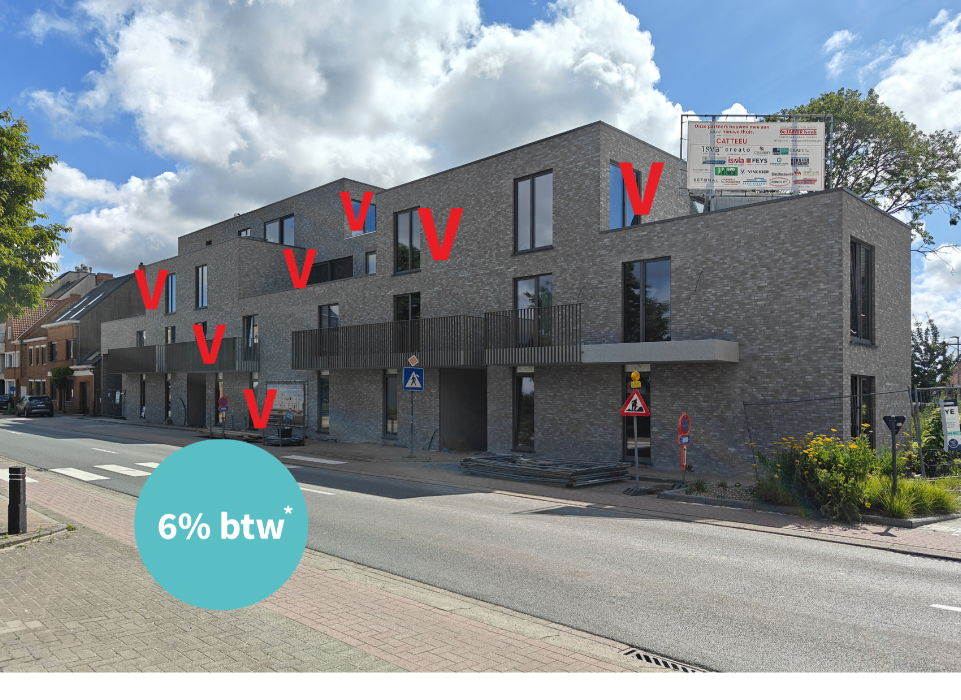 residentie Zaeyers Veurne appartementen Brugsesteenweg te koop