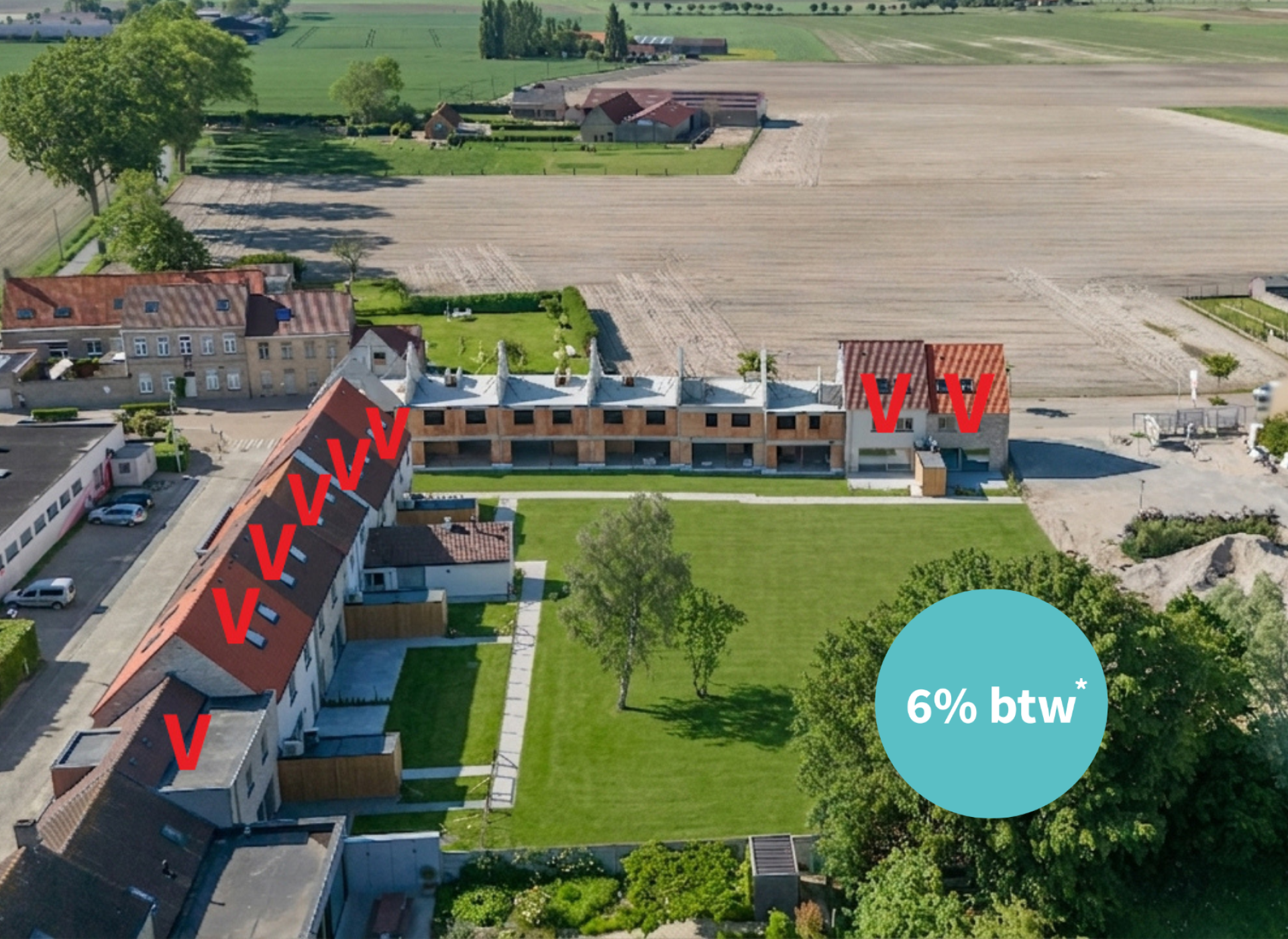 Catteeu De Lelie Beauvoorde Veurne te koop nieuwbouwwoning 6% BTW 