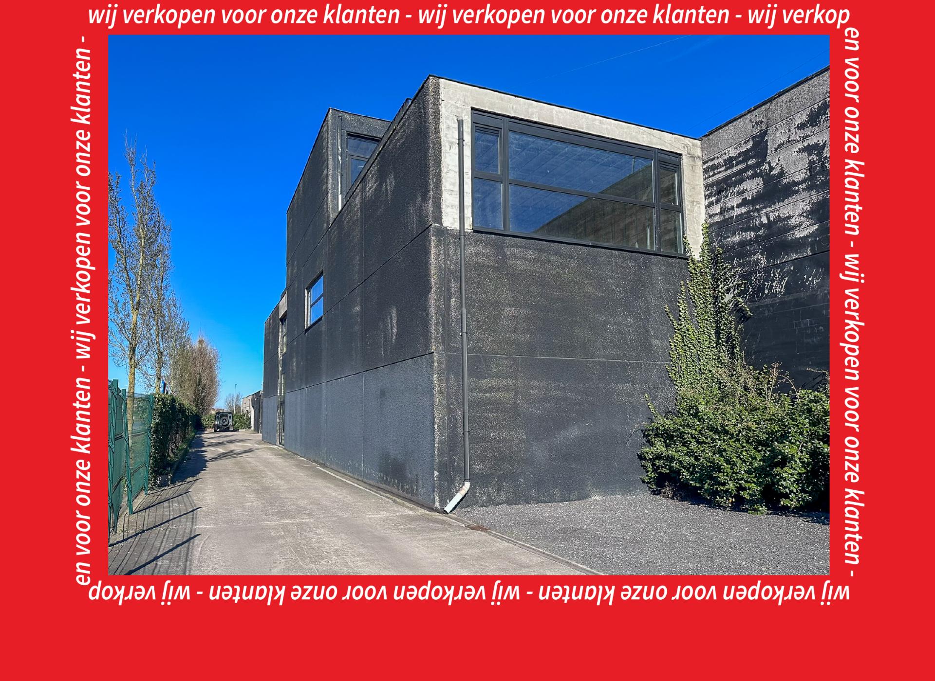 loods met burelen en casco ruimte te koop Albert I laan Veurne industrieterrein