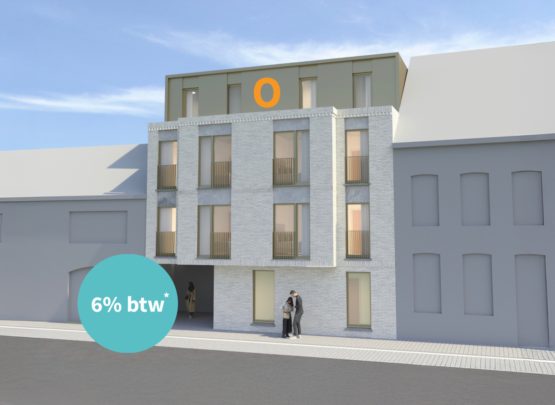 residentie Bruggehof Poperinge Bruggestraat nieuwbouw