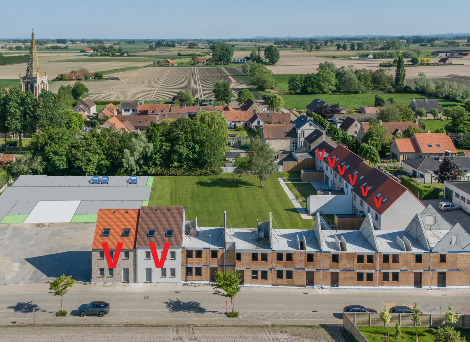 Catteeu De Lelie Beauvoorde Veurne te koop nieuwbouwwoning 6% BTW 