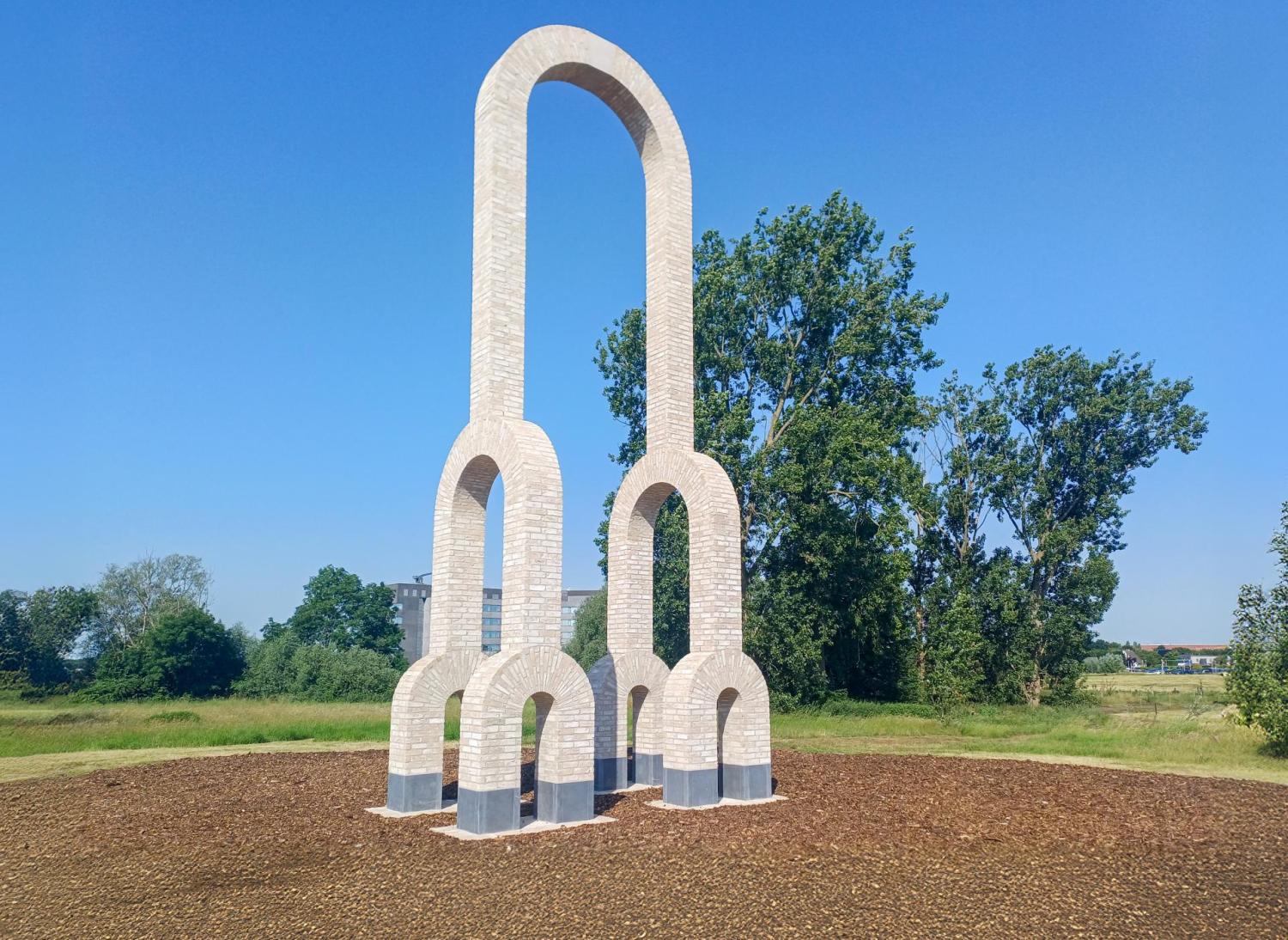 poort Hooge Siecken Ieper nieuw park kunstwerk