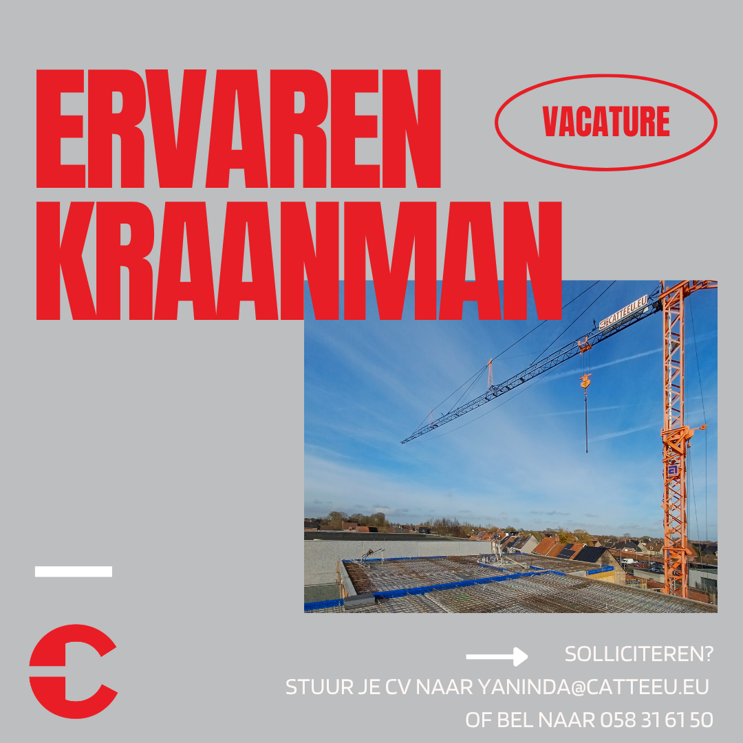 vacature ervaren kraanman torenkraanbestuurder Lo-Reninge