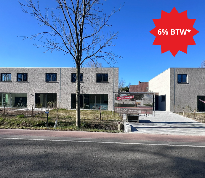 Koksijde 3 woningen te koop 6% btw instapklaar
