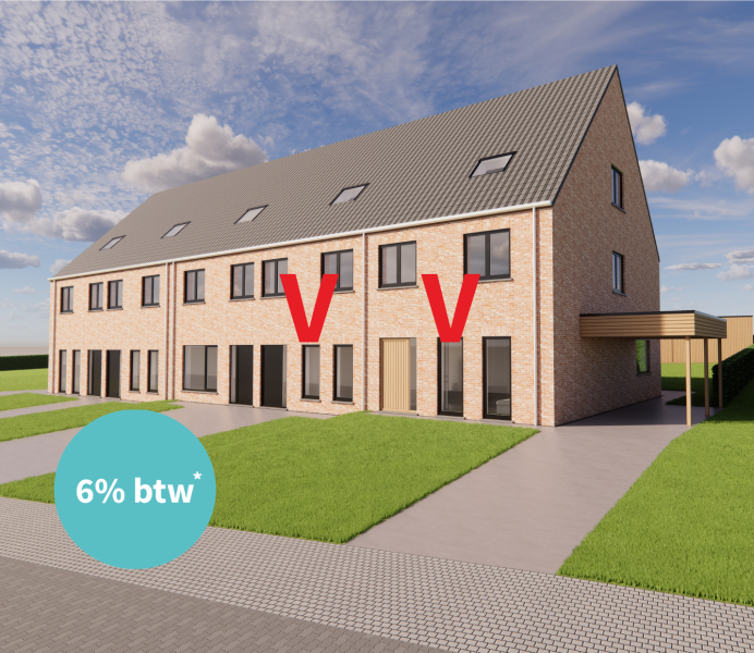 Catteeu te koop Reningelst Baljuwstraat nieuwbouwwoning investeren Poperinge