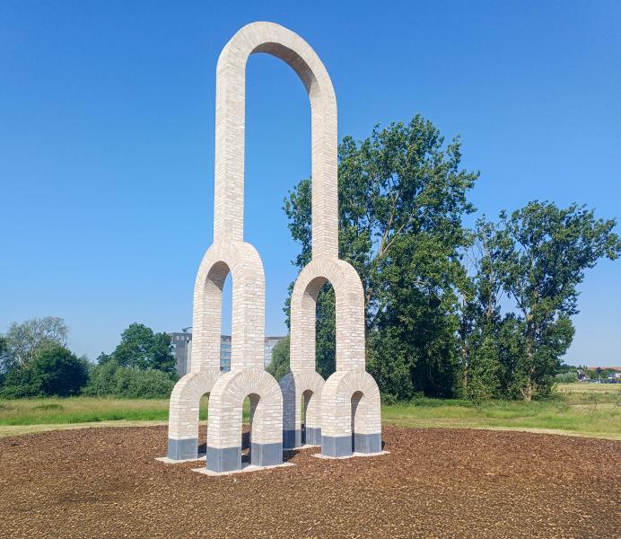 poort Hooge Siecken Ieper nieuw park kunstwerk