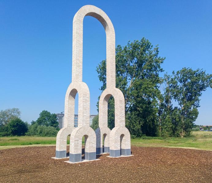 poort Hooge Siecken Ieper nieuw park kunstwerk