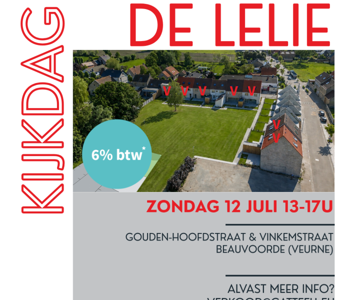 kijkdag de lelie beauvoorde veurne nieuwbouwwoning 