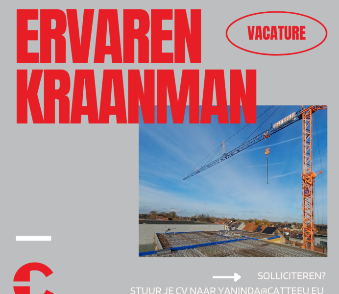 vacature ervaren kraanman torenkraanbestuurder Lo-Reninge