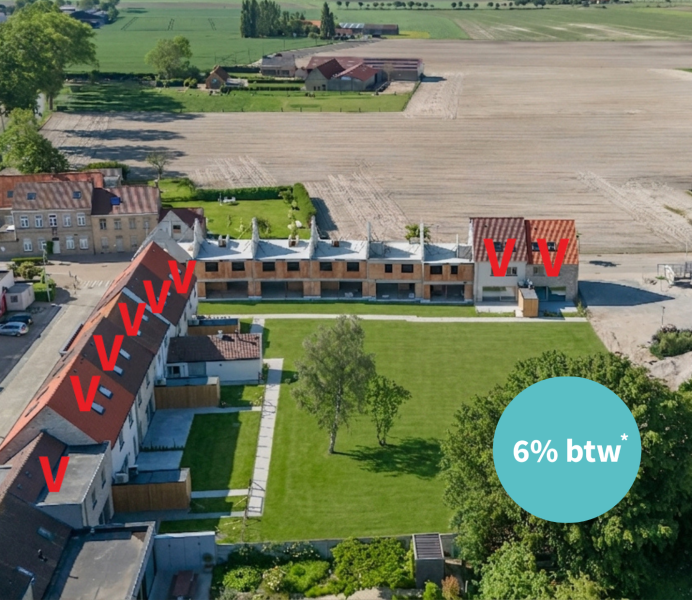 Catteeu De Lelie Beauvoorde Veurne te koop nieuwbouwwoning 6% BTW 