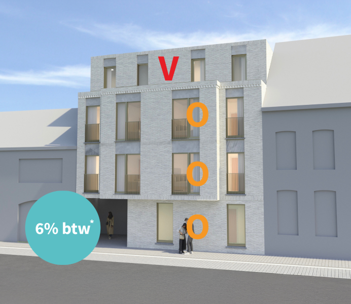 residentie Bruggehof Poperinge Bruggestraat nieuwbouwappartement